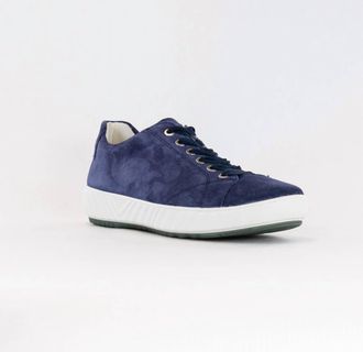 Ara Womens Alexandria Lace Up Sneaker In Indigo