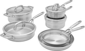 Zwilling Motion Stainless Steel 10-pc Stainless Steel Cookware Set
