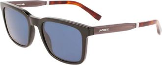 Lacoste Zwart/Grijs Zonnebril - Heren - Zonnebrillen - Zwart - 53 MM - Accessoires