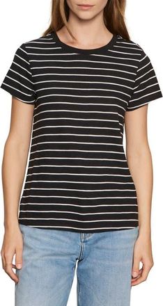 Sanctuary The Perfect T-Shirt in Black/White Stripe at Nordstrom, Size X-Small