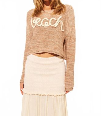 John & Jenn Rocco Sweater In Beige