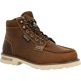 Rocky Mens Grindstone 11 Waterproof Work Boot In Crazy Horse W