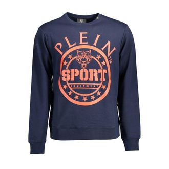 Plein Sport Blue Cotton Mens Mens Sweatshirt