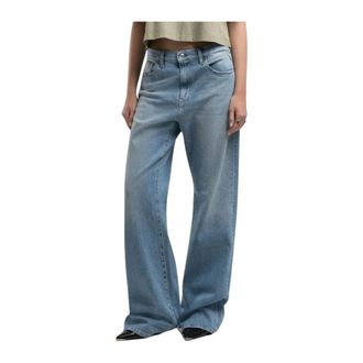 Replay Tejano Loose-Fit Jeans - female - Replay - Wide Jeans - Blue - W26 - Jeans