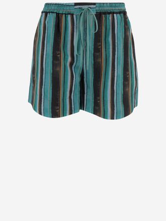 Pinko Pinko katoenen short met gestreept patroon