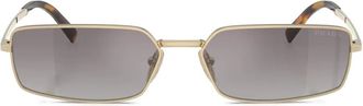 Prada Occhiali da sole rettangolari - Oro