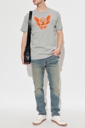 Diesel T-shirt T-NORM-AA4, Mens, Grey