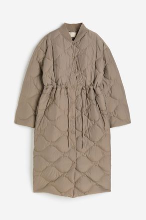 H&M Steppmantel mit Kordelzug - Beige