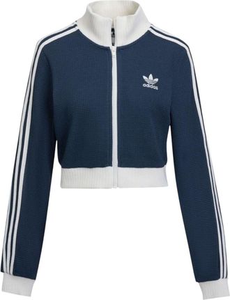 adidas (WMNS) adidas Crop Track Top Slim Fit Jacket Asia Sizing Night Indigo KC2646