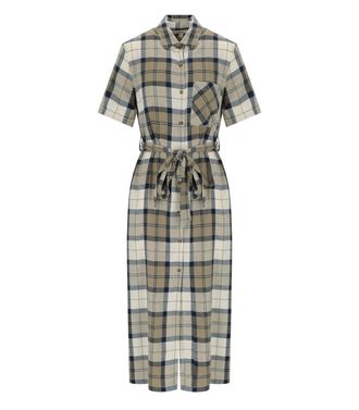 Barbour ABITO MIDI FERN TARTAN BLU BARBOUR