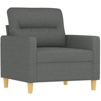 vidaXL Sill&oacute;n De Tela Gris Oscuro 60 Cm Vidaxl