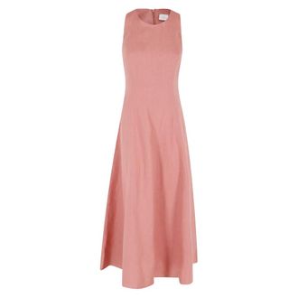 Eleventy Midi Dresses, female, Pink, Size: M Sleeveless Maxi Dress
