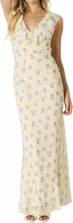 Cotton Candy L.A. Juno Maxi Dress In Butter