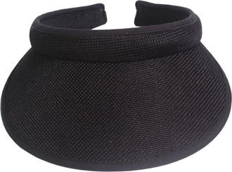 ACVIP Womens Cotton Linen Visor Sun Hat Headband (Black)