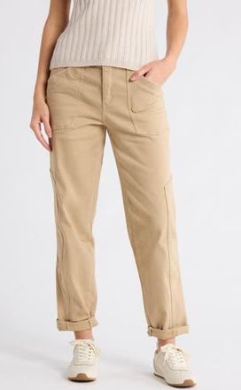 Democracy Tapered Side Panel Straight Leg Jeans in Vintage Walnut at Nordstrom Rack, Size 14