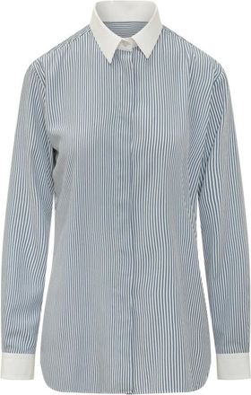 Tom Ford Blue Regular Stripes Shirt