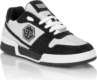 Philipp Plein Low-Top Sneakers P-Force 78 Strass Unisex in White/black at Nordstrom, Size 42