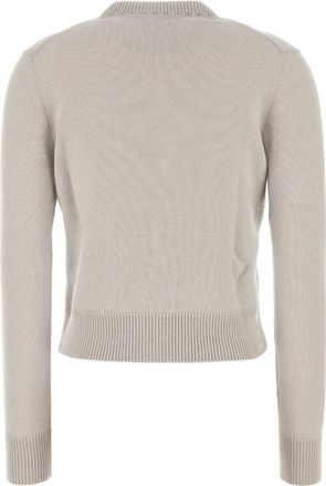 Fendi Womens Cashmere Cardigan Gray