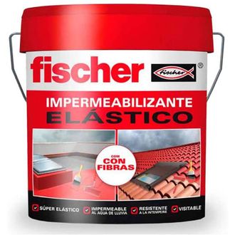 Fischer Impermeabilizante 15l Gris Con Fibras 547154 Fischer