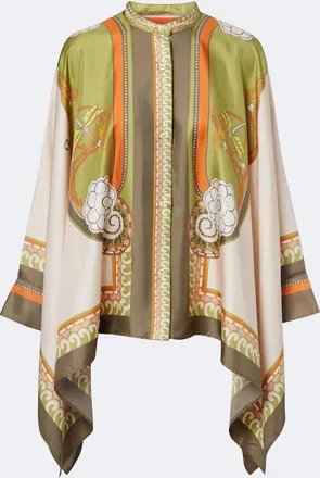La DoubleJ Foulard printed silk twill shirt
