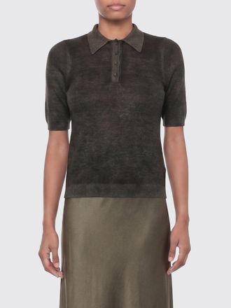 Avant Toi Polo slim fit in maglia di lana e cashmere