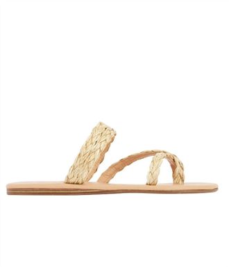Ancient Greek Sandals Womens Daphne Flat Sandals In Natural