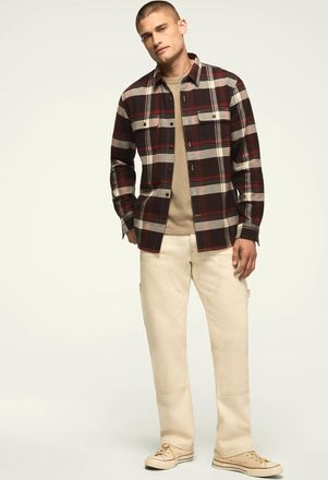 Lucky Brand Mens Plaid Cloud Soft Flannel Shirt