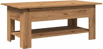 vidaXL Coffee Table Artisan Oak 102x55x42 cm Engineered Wood Vidaxl