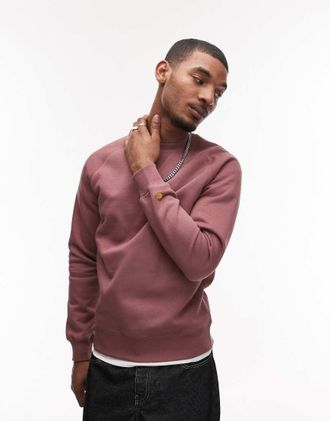 Carhartt Work in Progress Chase - Felpa rosa polvere-Marrone