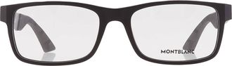 Montblanc Demo Rectangular Mens Eyeglasses MB0301O 005 56