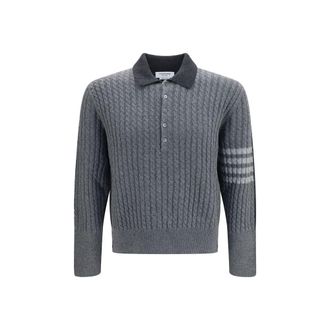 Thom Browne Gray Wool Oves Aries Mens Sweatshirt