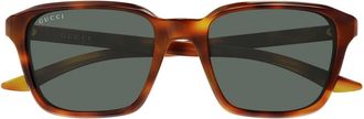 Gucci Sunglasses, unisex, Brown, Size: 52 MM Square Frame Sunglasses