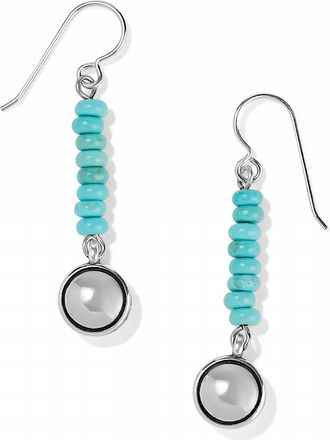 Brighton Contempo Nuevo Azul Dome French Wire Earrings In Silver