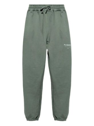 AllSaints Underground drawstring track pants - men - Cotton - M - Green