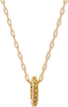 Brook & York Gabby Birthstone Necklace in Gold/nov at Nordstrom