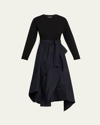3.1 Phillip Lim Long-Sleeve Combo T-Shirt Dress