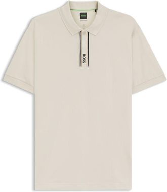 BOSS Paddy polo shirt with logo placket