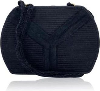 Saint Laurent Pre-owned Cross Body Bags, female, Black, Size: ONE SIZE Pre-owned Fabric Crossbody Bag