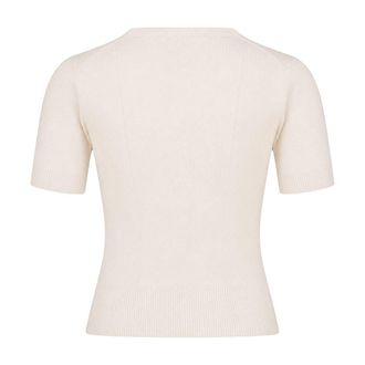 Vivienne Westwood Logo-Embroidered Wool T-Shirt - Beige