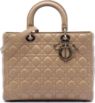 Dior Pre-owned Dior Large Lambskin Cannage Lady Ladies 26JNOYY6DMBL2C2B