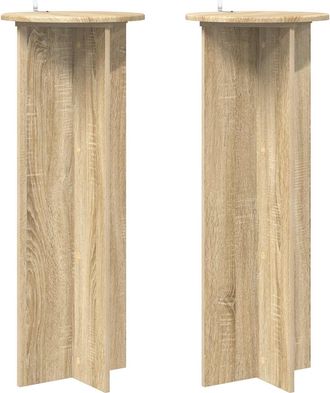 vidaXL Soporte De Plantas 2 Uds. Roble Sonoma &Oslash;40 X 100 Cm Vidaxl