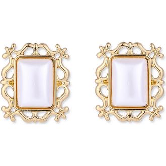 Petit Moments Viva Stud Earrings in Gold/Pearl at Nordstrom