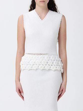 Ganni Top in maglia di cotone organico Ganni