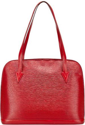 Louis Vuitton Epi Castilian Red Leather Shoulder Bag Tote Bag (Pre-Owned)