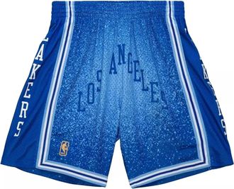 Mitchell & Ness x NBA Los Angeles Lakers Spray Paint Swingman Shorts Blue SMSH4574-LAL96PPPLBBL