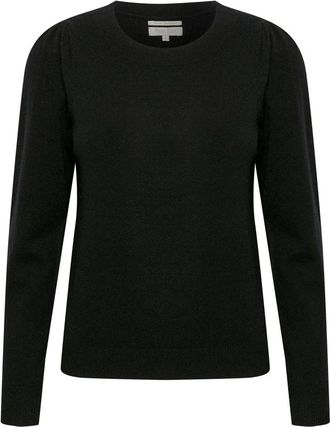 Part Two Kasjmier Zwarte Gebreide Trui - Dames - Cashmere truien - Zwart - XL - Kasjmier - Truien & Vesten
