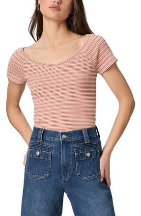 Paige Leita Top in Peach Tea Multi at Nordstrom, Size Xx-Small