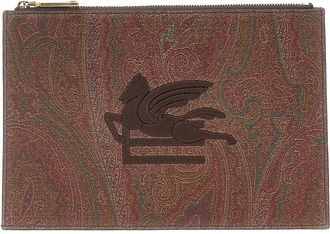 Etro Paisley Pochette With Pegaso Logo