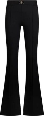 Liu Jo Dames, Broeken, Zwart, Maat: M Viscose