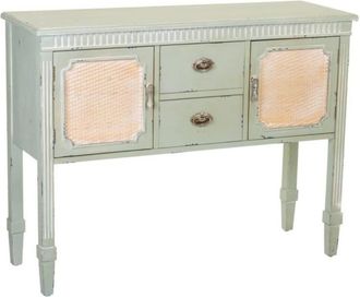 Wanderlust Deco Aparador de madera verde 108x36x82